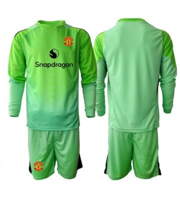 Manchester United Målmand Tredjetrøje Børn 2025-26 Langærmet (+ Korte bukser)